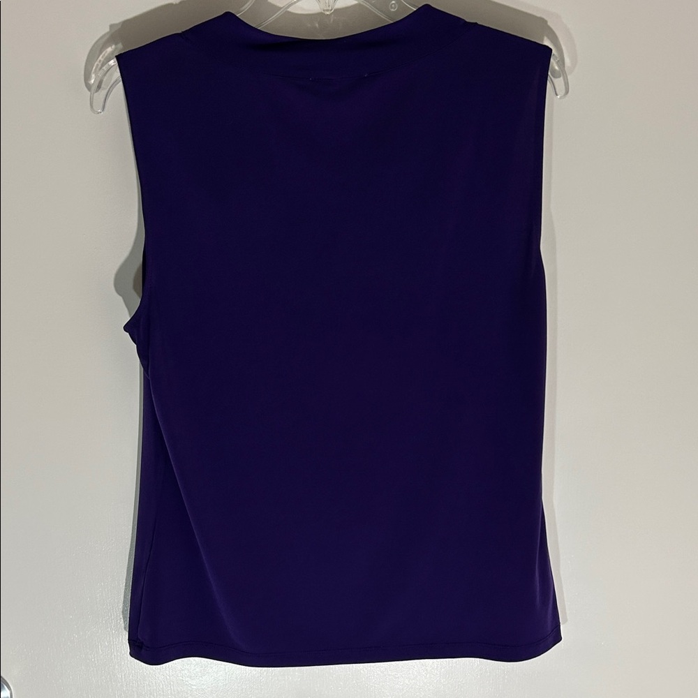 Calvin Klein Women's Deep Purple Sleeveless Top, size Large - Picture 3 of 6
